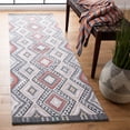 thumbnail image 2 of SAFAVIEH Marbella Tamsen Southwestern Runner Rug, Grey/Chocolate, 2'3" x 8', 2 of 8