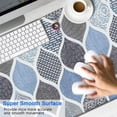 thumbnail image 2 of Long Mouse Pads for Desk,Blue Geometric Quatrefoil Pattern Desk Mats on Top Of Desks, Desk Mouse Pad Extra Large with 3mm Non-Slip Base and Stitched Edge for Gaming,Office,Work,Home 47.3"x23.6", 2 of 6