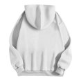 thumbnail image 4 of Halloween Womens Hoodies Unisex Cute Little Ghost Print Sweatshirt Long Sleeve Pullover Tops Fall Winter Warm Apparel White2 XXL, 4 of 5