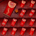 thumbnail image 4 of 10Pcs/Bag Exquisite Money Envelope Perfect Gifts Paper Faux Pearl Tassel Red Lucky Pocket for Festival, 4 of 8