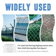 thumbnail image 5 of 50 Pcs T Post Clips Topboutique Metal Wire Fence Clips EZ Twist Preformed Galvanized Steel Tie Wire Pre-Cut Fence Ties for T-Posts/u-Posts for Farm And Garden Security, 5 of 8