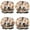 Dachshund Hotdog Fries, variant on Shower Caps,French Bulldog Dog Pattern with Pioneer Flower Waterproof Shower Cap for Women 4 Pieces,Double Reusable Hair Cover for Shower PEVA Elastic Stretch Hem