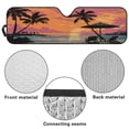 thumbnail image 6 of HUIACONG Beach Sunsets Windshield Sun Shade for 1997-2018 Jeep Wrangler TJ JK JKU, Sunshades Heat Shield, Aluminum Foil Triple Laminate Structure, Silver, 6 of 6