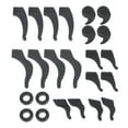 thumbnail image 1 of Eyeglass End Tips Anti-Slip Ear Socks Pieces Glasses Leg Covers Ear Silicone Hooks, 1 of 9