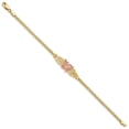 thumbnail image 2 of Primal Gold 14 Karat Two-tone Diamond-cut Butterfly Bracelet, 2 of 3