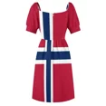 thumbnail image 6 of Flag of Norway Sleeveless Dress evening dresses women women party dresses, 6 of 6