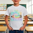 thumbnail image 2 of Back to School Shirt Short Sleeve Hello Kinder Garten Boys T Shirts Crewneck Kids Clothes 3-13 Years, 2 of 4