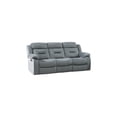 thumbnail image 6 of Luxurious Style Living Room 2pc Motion Reclining Sofa Loveseat Set Dark Gray Velvet W/ USB Port, 6 of 10