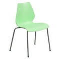 thumbnail image 2 of Flash Furniture HERCULES Series 770 lb. Capacity Green Stack Chair with Lumbar Support and Silver Frame, 2 of 12