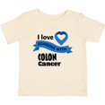 thumbnail image 3 of Inktastic I Love Someone with Colon Cancer Blue Heart Ribbon Boys or Girls Baby T-Shirt, 3 of 5