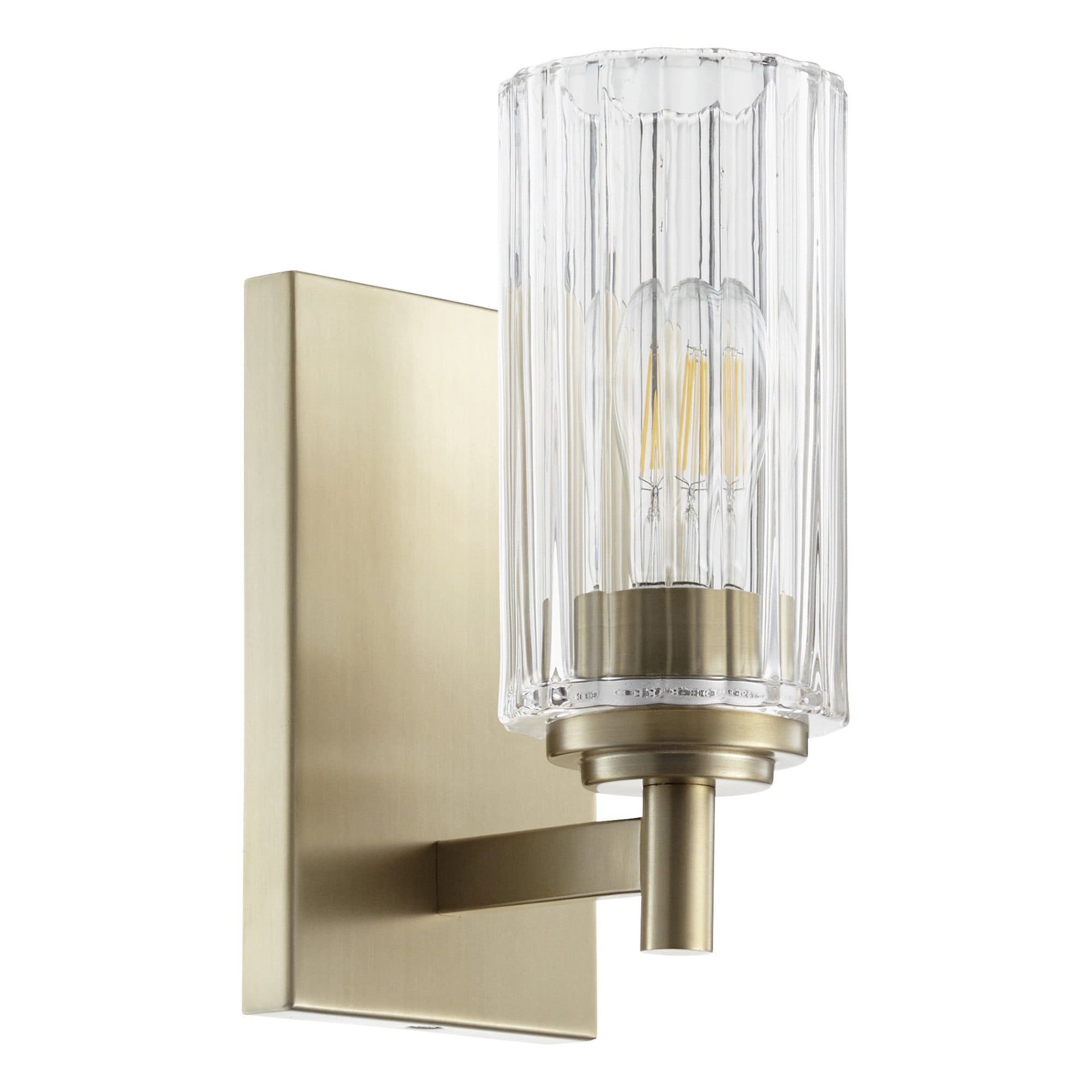 Details about   Traditional 8 Inches Height 1 Clear Glass Cylinder Shade Sconces Lighting 