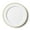 Gold/White 10.25 inches Dinner Plates, variant on Beaded Collection White & Gold 10.25" Plstic Diner Plates, Elegant Design Tableware, Perfect for All Occasions : 10-Plates