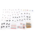 thumbnail image 1 of Aoqdqdqd Super Electronic Component Kit 6 Values Set Metal Film Ceramic Capacitor Diode LED, 1 of 22