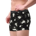 thumbnail image 2 of Gukieu Rose Flowers Print Men's Boxer Briefs, High Elastic Moisture Wicking Boxer Briefs Underwear-X-Large, 2 of 5
