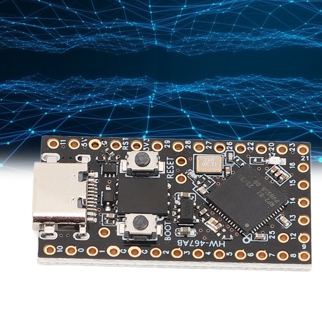 Small Development Board, Dual Core Engine Development Board with I2C SPI UART Interface for Professionals