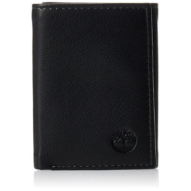Billetera Timberland de piel triple con ventana de identificación para hombre