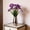 Purple, variant on Daffodil Artificial Flowers Bouquet, UV Resistant Realistic Faux Floral Wedding Home Decor, 13.8" Tall Fake Blooms for Indoor Outdoor Use