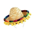 thumbnail image 3 of Sombrero Sombrero Creativo Tema Mexicano Decoración Práctico Suministros para Fiestas Elegantes Sombrero beige, 3 of 9