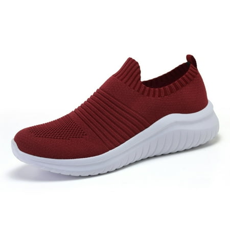 

huanledash Women Casual Walking Shoes Slip-on Trainers Breathable Low-cut Sock Sneakers