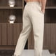 thumbnail image 5 of Pantalones deportivos de longitud completa para hombre, lisos, informales, con bolsillos, para exteriores, con cordones, elásticos, rectos, para fitness, 5 of 8