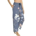 thumbnail image 2 of Balery Watercolor Flowers Butterfly print Women's Pajama Pants,Ultra Lightweight Pjs,Lounge Pant-Small, 2 of 9