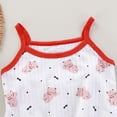 thumbnail image 4 of Busydd Girls Two Piece Summer Outfits 6 Months-9 Years Fashion Print Cotton Girls Clothes Comfy Round Neck Tanks and Shorts 1-2 Years, 4 of 5