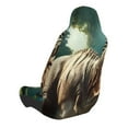 thumbnail image 2 of Honeii Green Forest Dinosaur Print Car Seat Cover,Car Interior Covers,Universal Fit Seat Protector, Compatible with Most Cars, SUVs, Trucks, and Vans, 2 of 5