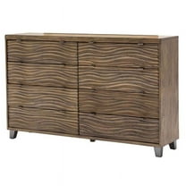 Michael Amini Del Mar Sound Contemporary Wood Dresser in Boardwalk Brown