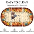 thumbnail image 4 of Fall Tablecloth Oval 60 x 120 Inch, Oval Fall Tablecloth, Autumn Pumpkin Thanksgiving Tablecloth Oval, Fall Oval Table Cover, 4 of 6