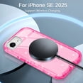 thumbnail image 3 of Petocase for iPhone 16e Case,Compatible with MagSafe,Shockproof Military-Grade Protection Cover,Slim Anti-Yellowing and Anti-Scratch Magnetic Phone Case for iPhone 16e 6.1'' 2025,,Glitter Pink, 3 of 7
