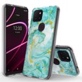 thumbnail image 1 of T-Mobile REVVL 5G Case, Rosebono Bling Glitter Sparkle Laser Green Marble Graphic Fashion Cute Colorful Skin Cover Shockproof Case for T-Mobile REVVL 5G, 1 of 5