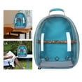 thumbnail image 2 of Bird Carrier Bag Cage Parrot Pet Backpack Portable with Standing Perch Approved Light Blue, 2 of 6