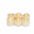 thumbnail image 2 of CANDLE CHOICE Battery Operated Flameless Tea Lights Votives Realistic Flickering Fake Electric LED Tealight Candles Set for Halloween Christmas Party Wedding Decorations Batteries Included 6 Pack, 2 of 4
