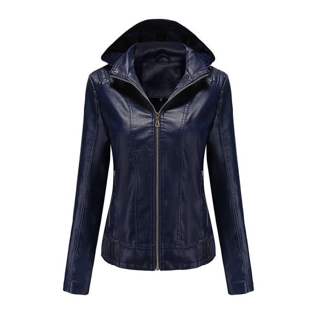 Puntoco Chaqueta cálida de manga larga para mujer Parkas de invierno delgadas de piel sintética sin capucha Puntoco Puntoco-3047
