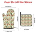 thumbnail image 2 of Fotbe Mushrooms Gnomes for 4Pcs Oven Mitts and Pot Holders, 500℉ Heat Resistant Oven Mitts , Non-Slip Silicone Surface Safe for Baking, Cooking, BBQ, 2 of 6
