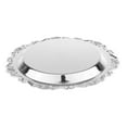 thumbnail image 2 of Silver Round Metal Fruit Dish Pastry Food Caddy Display Plate Tea Dessert Serving Tray 20cm, 2 of 8
