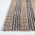 thumbnail image 3 of SAFAVIEH Natural Fiber Petra Striped Runner Rug, Black/Natural, 2'3" x 8', 3 of 8