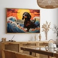 thumbnail image 5 of Thuan Dachshund Dog Art Print Canvas, Dog Canvas Wall Art Painting Decor, Dog Pop Art Home Decor Artwork For Bedroom Living Room Bathroom decor, 5 of 6