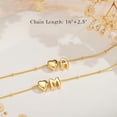thumbnail image 3 of Turandoss Initial Heart Necklaces for Women 14K Gold Plated Cute Dainty Pendant Personalized Jewelry Birthday Teacher Appreciation Mothers Day Graduation Gifts for Her Mom Kids Teen Girls Wife Ideas, 3 of 8