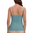 thumbnail image 3 of INSPIRE CHIC Women's Crisscross Lace Trim Adjustable Shoulder Straps Maternity Nursing Tops Camisole Padded for Breastfeeding M Blue, 3 of 5