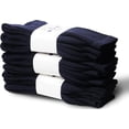 thumbnail image 4 of Yacht & Smith Children & Kids Wholesale Bulk Sports Crew, Athletic Case Pack Socks, by SOCKS'NBULK (12 Pairs Navy, Kids 6-8 (Shoe size 4-7.5)), 4 of 7