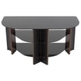 thumbnail image 4 of AVF FS900VARWB-A Meuble TV d'Angle en Forme de Plus Varano - Noyer & Verre Noir, 4 of 5