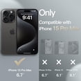 thumbnail image 2 of JETech Wallet Case for iPhone 15 Pro Max 6.7-Inch, Shockproof PU Leather Magnetic Flip Cover with Card Holder, Stand Feature and Full Camera Protection (Black Titanium), 2 of 6