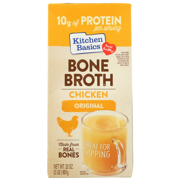 Kitchen Basics Original Chicken Bone Broth, 32 fl oz - Walmart.com
