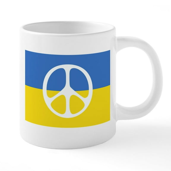 CafePress - Pray For Peace In Ukraine Mugs - 20 Oz White Ceramic Mega Mug