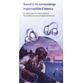 thumbnail image 5 of LAATIKUI Bluetooth headphones m108 ear clip Earbuds Wireless LED Display Waterproof headphones Purple, 5 of 14