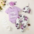 thumbnail image 2 of Toddler Girl Summer Clothes Fall Spring Outfits Short Sleeve Ruffle Top+Pants 3 PCS Cute Baby Girl Clothes 12-18 Months, 2 of 6