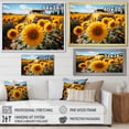 thumbnail image 4 of Designart "Sunflowers landscape Vibrant Yellow I" Floral Canvas Wall Art, 4 of 5