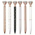 thumbnail image 2 of Large Diamond Crystal Pen Ballpoint Pen Student Stationery 1.0mm Metal Nib Rhinestone Pen, 2 of 8