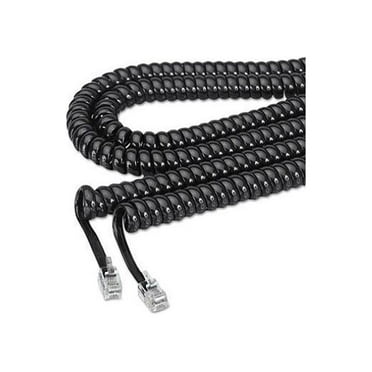 Softalk, SOF42261, Modular Plug Handset Coil Cord, 1, Black
